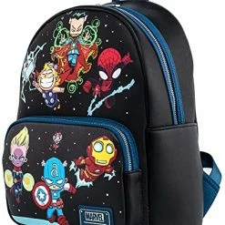 LOUNGEFLY Marvel Sy Chibi Group Double Strap Shoulder Bag 11 LOUNGEFLY Marvel Sy Chibi Group Double Strap Shoulder Bag