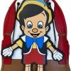 LOUNGEFLY Disney Pinnochio Marionette Womens Double Strap Shoulder Bag Purse New 1 LOUNGEFLY Disney Pinnochio Marionette Womens Double Strap Shoulder Bag Purse New