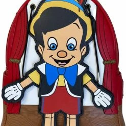 LOUNGEFLY Disney Pinnochio Marionette Womens Double Strap Shoulder Bag Purse New