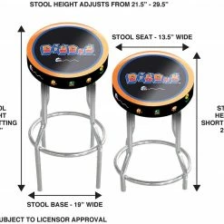 ShopHippo ARCADE1UP Stool Adjustable Height 21.5 Inches To 29.5 Inches (Dig Dug) New