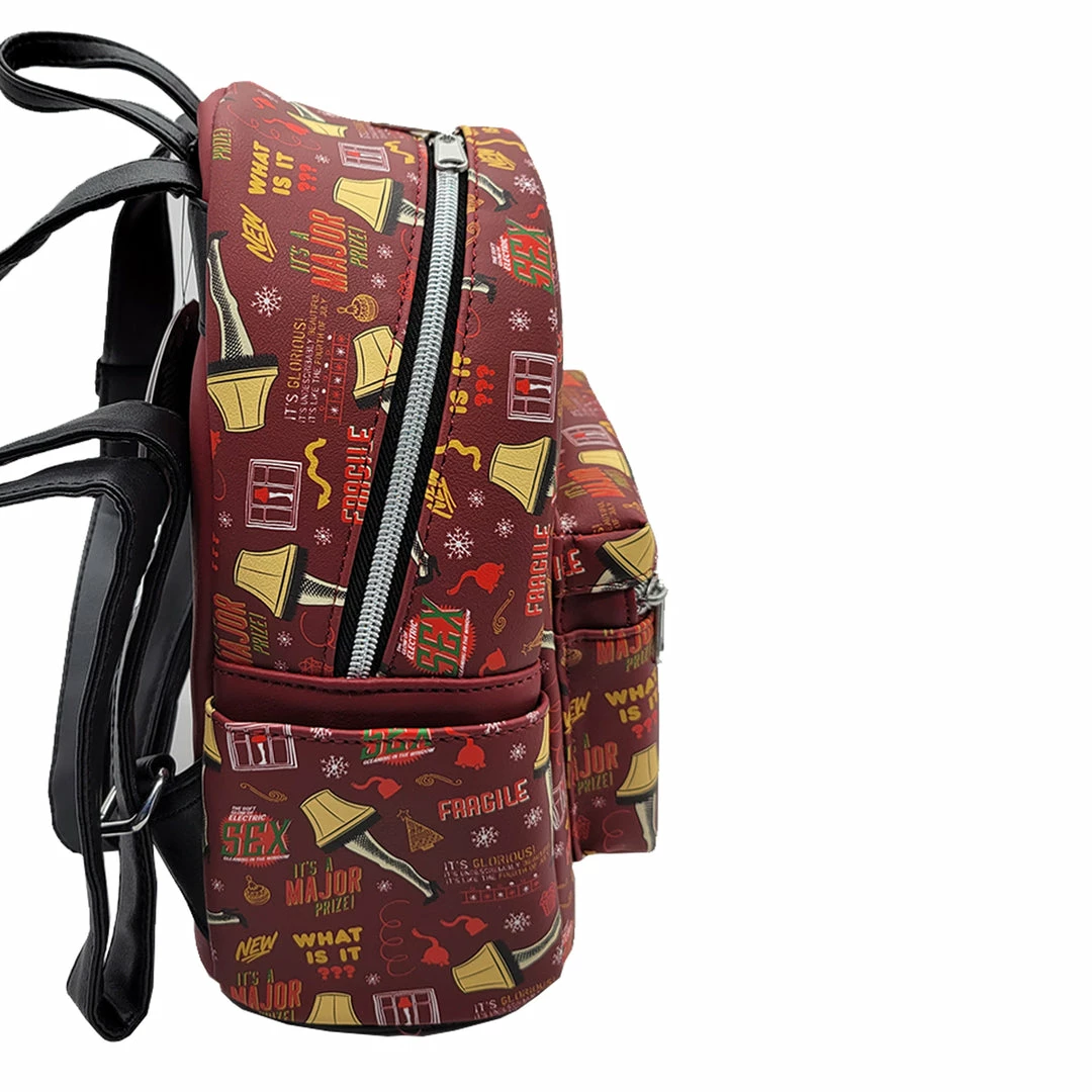 LOUNGEFLY X A Christmas Story Lampshade AOP Mini Backpack 6 LOUNGEFLY X A Christmas Story Lampshade AOP Mini Backpack