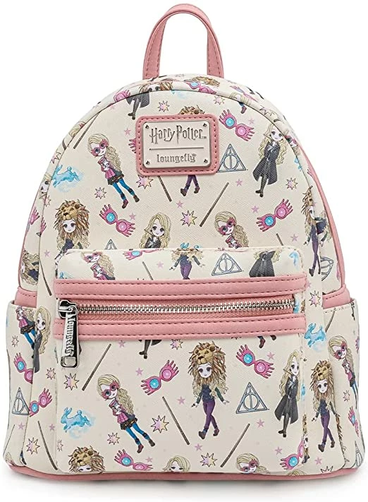 New LOUNGEFLY Harry Potter Luna Lovegood Aop Mini Backpack 3 New LOUNGEFLY Harry Potter Luna Lovegood Aop Mini Backpack