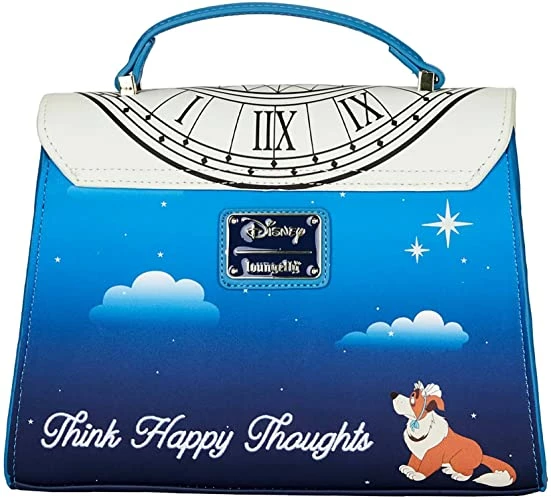 LOUNGEFLY DISNEY PETER PAN GLOW CLOCK CROSS BODY BAG 4 LOUNGEFLY DISNEY PETER PAN GLOW CLOCK CROSS BODY BAG