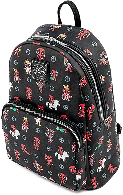 ShopHippo LOUNGEFLY POP Marvel Deadpool 30th Anniversary All Over Print Womens Double Strap Shoulder Bag Purse New 5 ShopHippo LOUNGEFLY POP Marvel Deadpool 30th Anniversary All Over Print Womens Double Strap Shoulder Bag Purse New