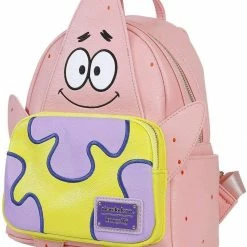 LOUNGEFLY SpongeBob Patrick Faux Leather Mini Backpack Standard New