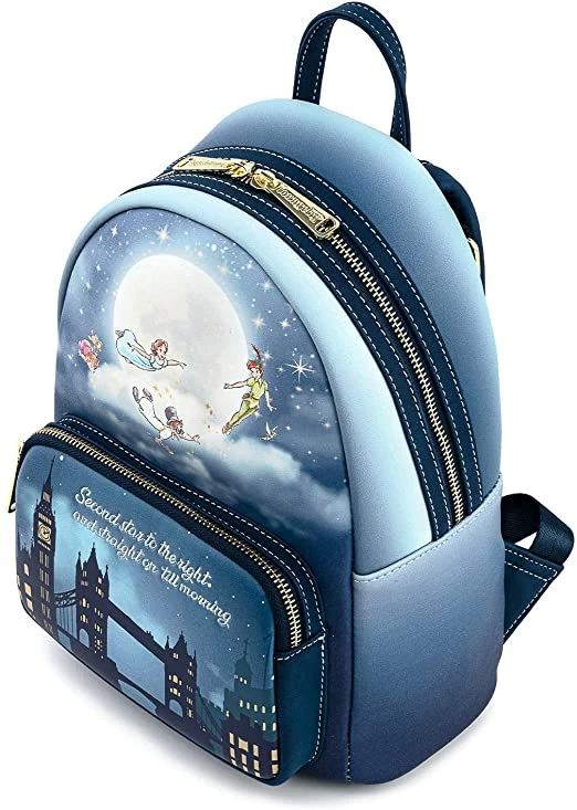 New LOUNGEFLY Peter Pan Second Star Glow Mini Backpack 6 New LOUNGEFLY Peter Pan Second Star Glow Mini Backpack