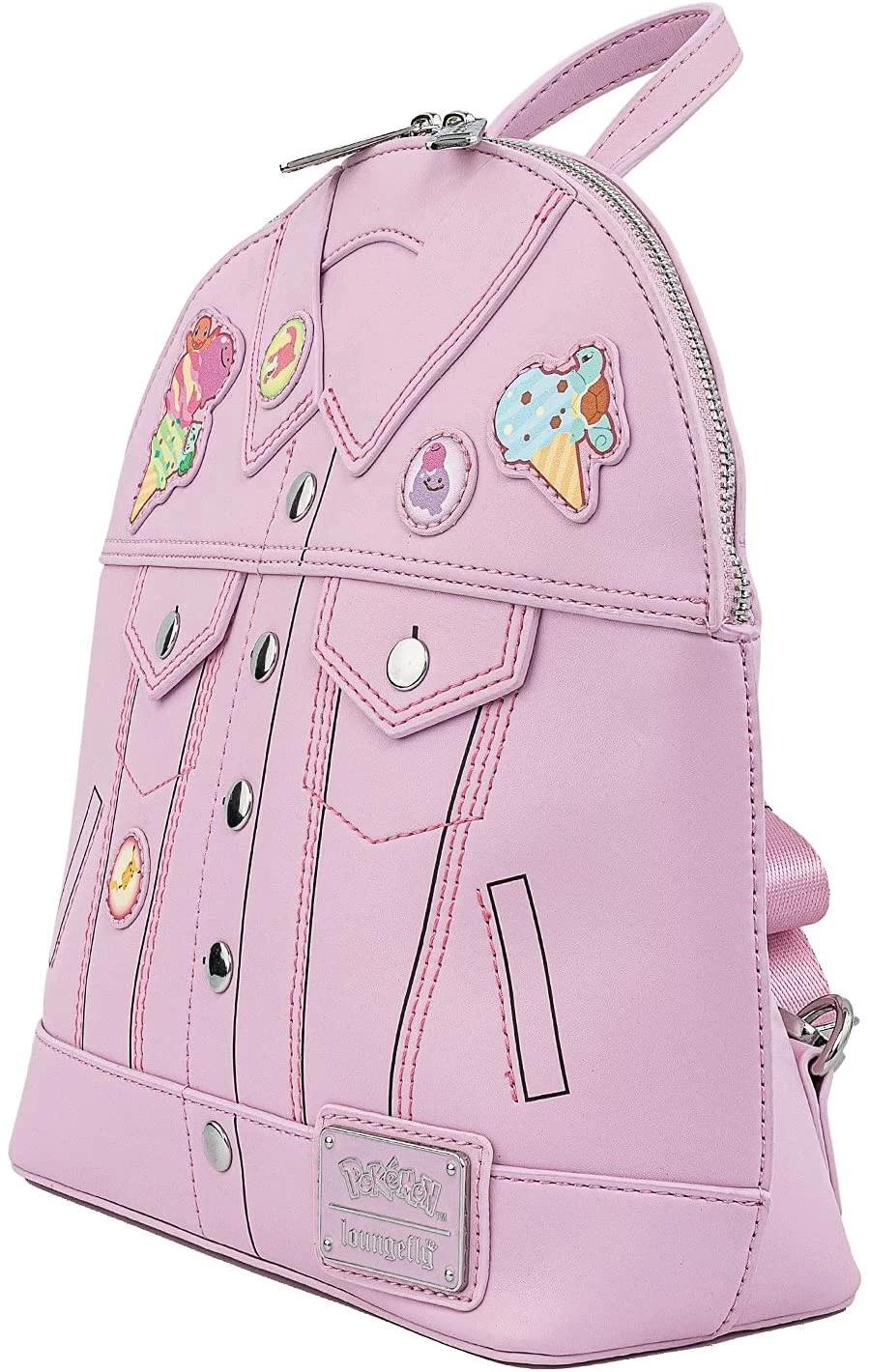 ShopHippo New LOUNGEFLY Pokemon Ice Cream Denim Jacket Convertible Womens Double Strap Shoulder Bag Purse 4 ShopHippo New LOUNGEFLY Pokemon Ice Cream Denim Jacket Convertible Womens Double Strap Shoulder Bag Purse