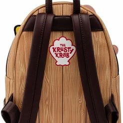 LOUNGEFLY Spongebob Squarepants Krabby Patty Group Womens Double Strap Shoulder Bag Purse New