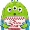 LOUNGEFLY Disney Toy Story Alien Pizza Planet Box Faux Leather Mini Backpack New 1 LOUNGEFLY Disney Toy Story Alien Pizza Planet Box Faux Leather Mini Backpack New