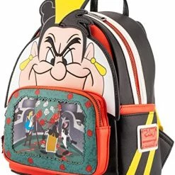 New LOUNGEFLY Disney Villains Queen Of Hearts Mini Backpack 11 New LOUNGEFLY Disney Villains Queen Of Hearts Mini Backpack