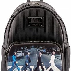 New LOUNGEFLY The Beatles Abbey Road Womens Double Strap Shoulder Bag Purse