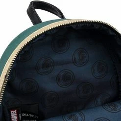 LOUNGEFLY Marvel Loki Classic Cosplay Womens Double Strap Shoulder Bag Purse 9 LOUNGEFLY Marvel Loki Classic Cosplay Womens Double Strap Shoulder Bag Purse