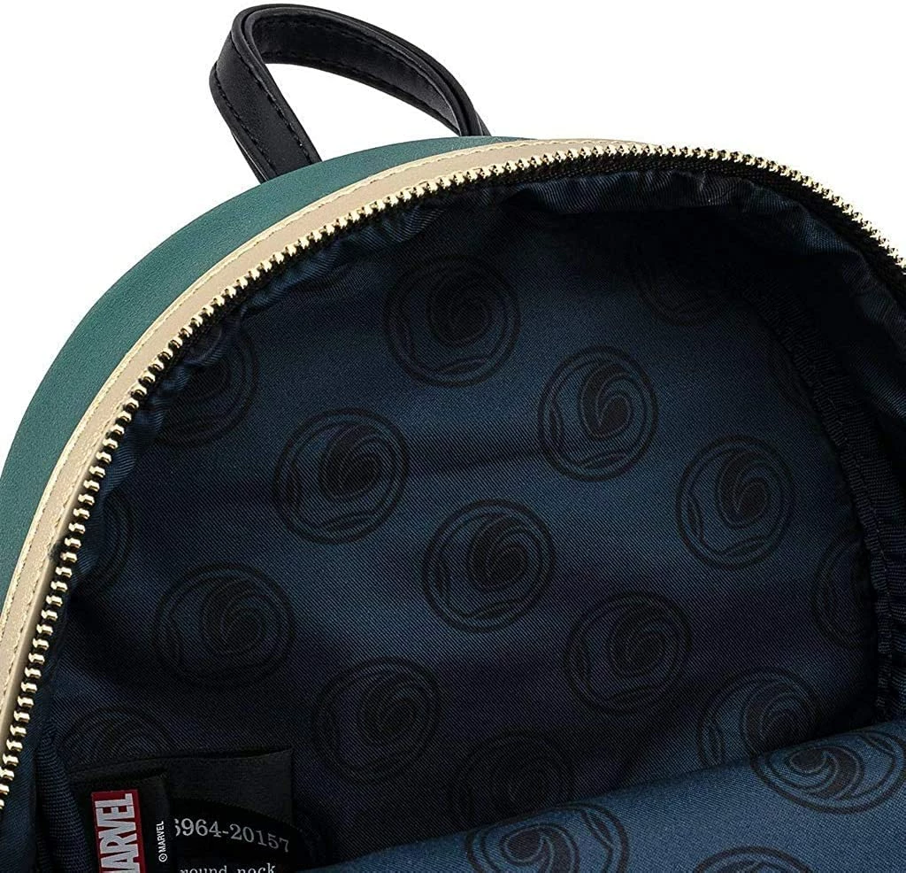 LOUNGEFLY Marvel Loki Classic Cosplay Womens Double Strap Shoulder Bag Purse 6 LOUNGEFLY Marvel Loki Classic Cosplay Womens Double Strap Shoulder Bag Purse