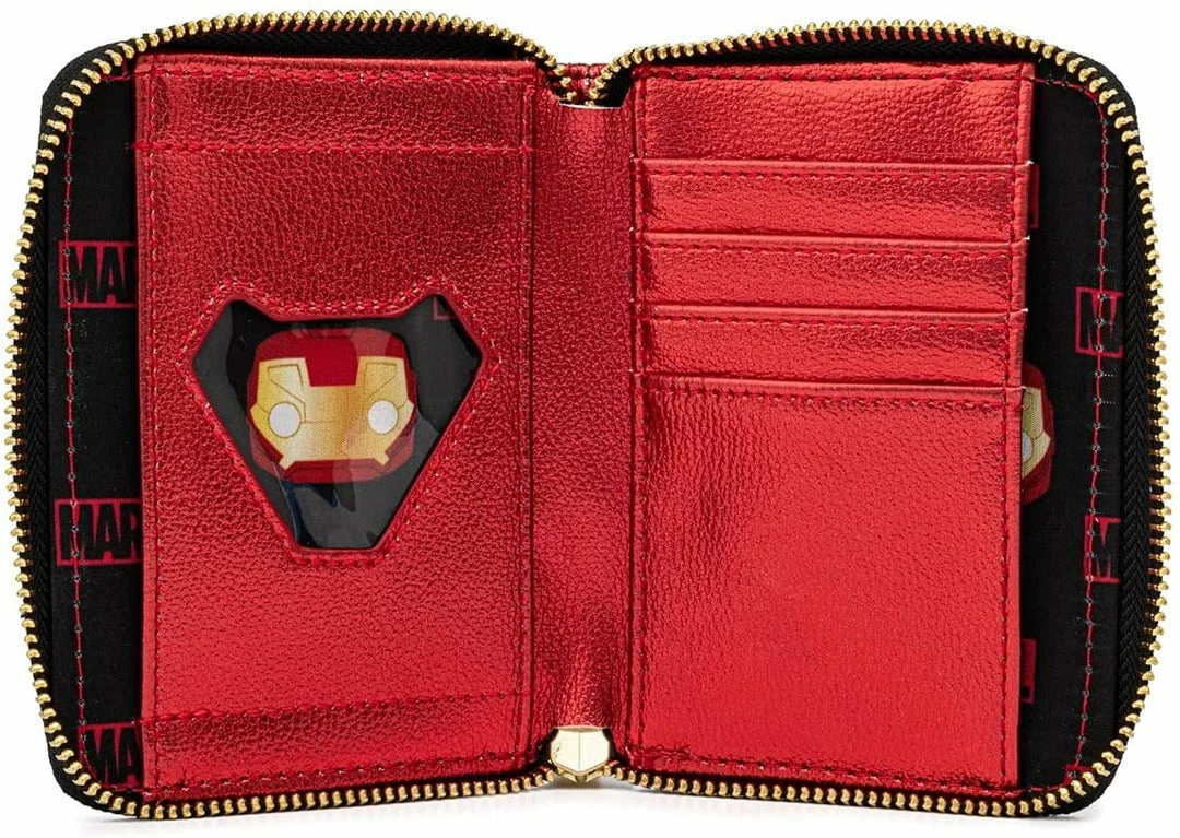 New LOUNGEFLY Funko Pop! Marvel Ironman Zip Around Wallet 5 New LOUNGEFLY Funko Pop! Marvel Ironman Zip Around Wallet