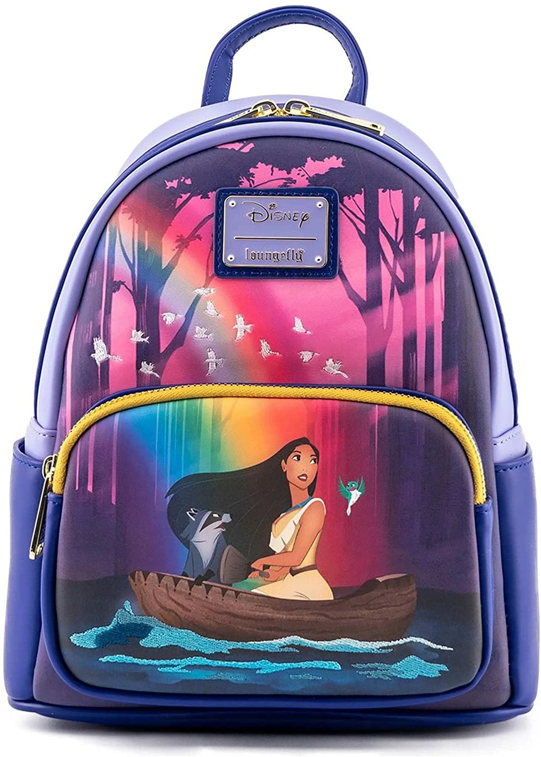 LOUNGEFLY Disney Pocohontas Just Around The River Bend Womens Double Strap Shoulder Bag Purse 3 LOUNGEFLY Disney Pocohontas Just Around The River Bend Womens Double Strap Shoulder Bag Purse
