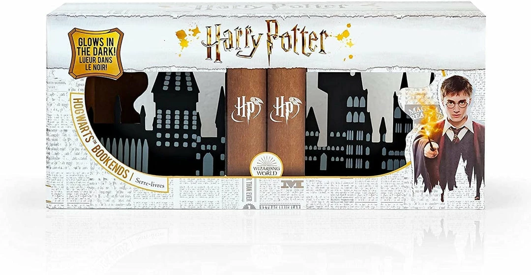 ShopHippo Harry Potter Hogwarts Castle Metal Bookends | Die Cut Metal Bookends With Hogwarts Castle Silhouette Glow In The Dark Design | Ideal For Harry Potter Book Collections New 7 ShopHippo Harry Potter Hogwarts Castle Metal Bookends | Die Cut Metal Bookends With Hogwarts Castle Silhouette Glow In The Dark Design | Ideal For Harry Potter Book Collections New