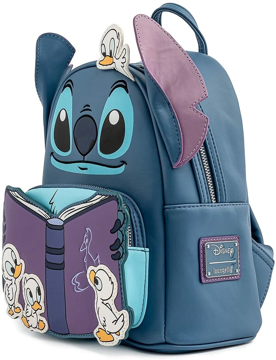 LOUNGEFLY Disney Lilo And Stitch Story Time Duckies Womens Double Strap Shoulder Bag Purse New 6 LOUNGEFLY Disney Lilo And Stitch Story Time Duckies Womens Double Strap Shoulder Bag Purse New