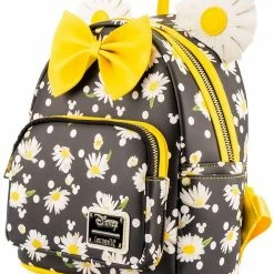 LOUNGEFLY Disney Minnie Mouse Daisies Womens Double Strap Shoulder Bag Purse 10 LOUNGEFLY Disney Minnie Mouse Daisies Womens Double Strap Shoulder Bag Purse