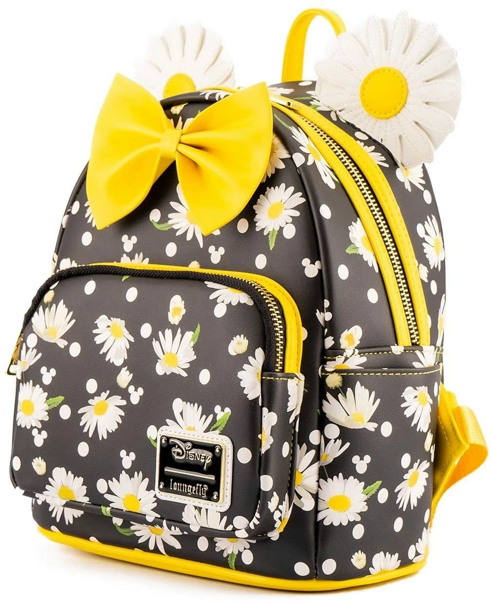 LOUNGEFLY Disney Minnie Mouse Daisies Womens Double Strap Shoulder Bag Purse 6 LOUNGEFLY Disney Minnie Mouse Daisies Womens Double Strap Shoulder Bag Purse