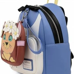 New LOUNGEFLY Disney Alice In Wonderland Cosplay Mini Backpack With Detachable Wristlet