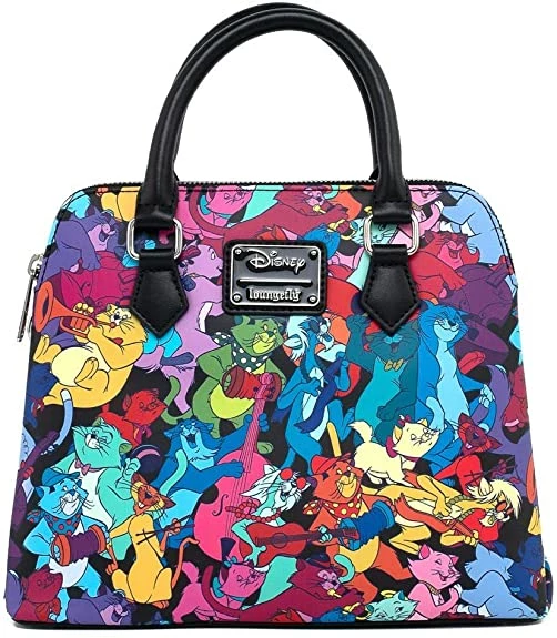 New LOUNGEFLY Disney Aristocats Jazzy Cats Crossed 3 New LOUNGEFLY Disney Aristocats Jazzy Cats Crossed