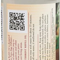 ShopHippo New Scent Shop 90602 Skeeter Screen Patio Egg Mosquito Deterrent Refill Oil, 8 Ounces, 1