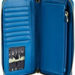 LOUNGEFLY Disney Peter Pan Glow Clock Zip Around Wallet 10 LOUNGEFLY Disney Peter Pan Glow Clock Zip Around Wallet