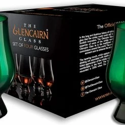 ShopHippo Green Glencairn Whisky Glass, Set Of 4 In 4 Pack Gift Carton