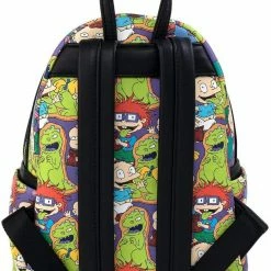 Loungefly Rugrats All Over Print Womens Double Strap Shoulder Bag Purse New 8 Loungefly Rugrats All Over Print Womens Double Strap Shoulder Bag Purse New