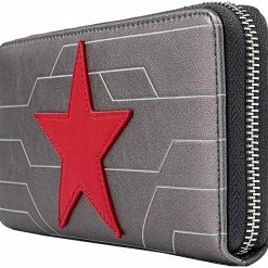 New LOUNGEFLY Marvel Winter Soldier Cosplay Zip-Around Wallet 9 New LOUNGEFLY Marvel Winter Soldier Cosplay Zip-Around Wallet