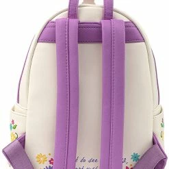 LOUNGEFLY Disney Tangled Tower Scene Womens Double Strap Shoulder Bag Purse 11 LOUNGEFLY Disney Tangled Tower Scene Womens Double Strap Shoulder Bag Purse