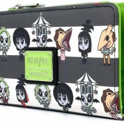 New LOUNGEFLY Beetlejuice Chibi All Over Print Faux Leather Wallet 9 New LOUNGEFLY Beetlejuice Chibi All Over Print Faux Leather Wallet