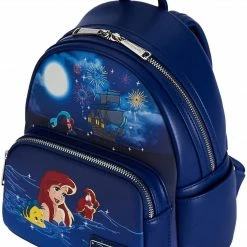 LOUNGEFLY Disney The Little Mermaid Ariel Women's Double Strap Shoulder Bag Purse New