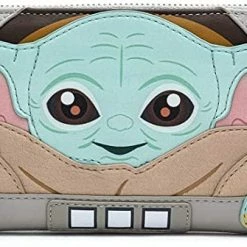 LOUNGEFLY Star Wars Baby Yoda The Mandalorian Wallet New