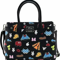 LOUNGEFLY X Disney Sensational 6 Outfits AOP Crossbody Bag New
