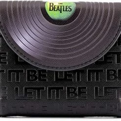 LOUNGEFLY The Beatles Let It Be Vinyl Record Faux Leather Wallet New