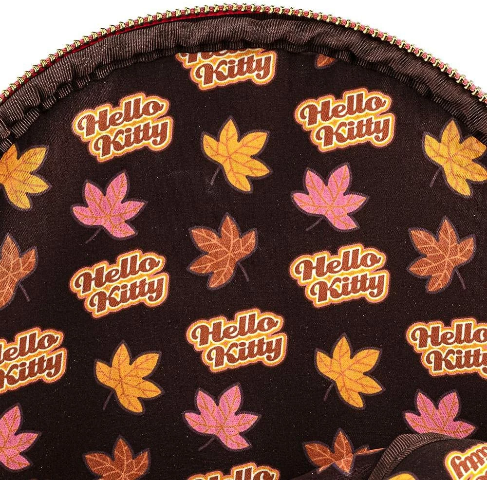 New LOUNGEFLY HELLO KITTY - PUMPKIN SPICE AOP CONVERTIBLE MINI BACKPACK 5 New LOUNGEFLY HELLO KITTY - PUMPKIN SPICE AOP CONVERTIBLE MINI BACKPACK