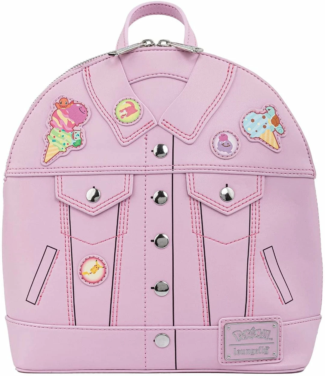 ShopHippo New LOUNGEFLY Pokemon Ice Cream Denim Jacket Convertible Womens Double Strap Shoulder Bag Purse 3 ShopHippo New LOUNGEFLY Pokemon Ice Cream Denim Jacket Convertible Womens Double Strap Shoulder Bag Purse