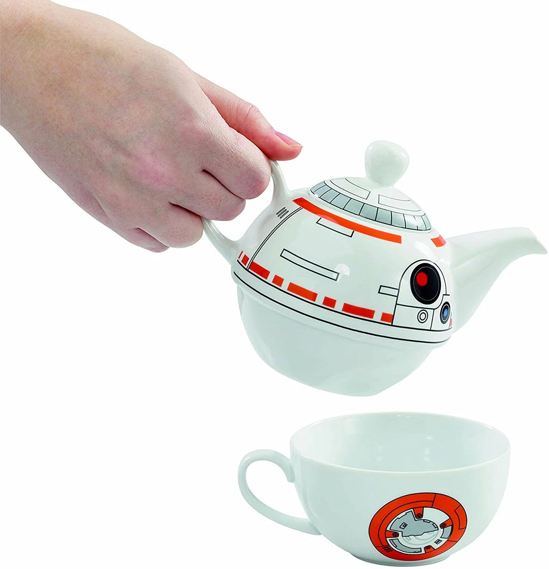ShopHippo Star Wars BB-8 Ceramic Teapot And Cup Set 12 Ounce Pot, 6 Ounce Mug New 6 ShopHippo Star Wars BB-8 Ceramic Teapot And Cup Set 12 Ounce Pot, 6 Ounce Mug New