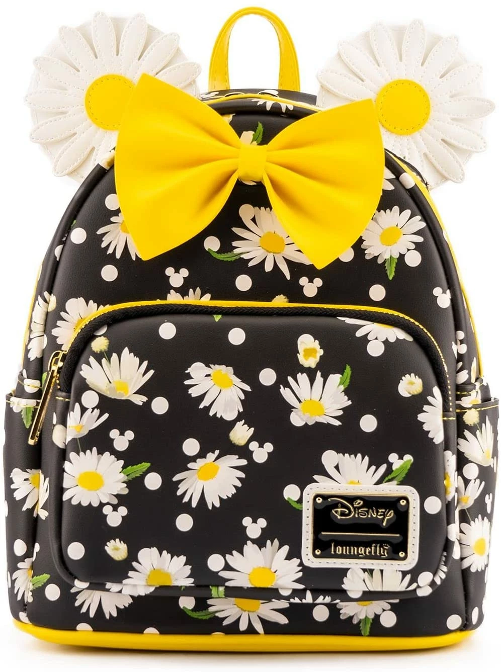 LOUNGEFLY Disney Minnie Mouse Daisies Womens Double Strap Shoulder Bag Purse 3 LOUNGEFLY Disney Minnie Mouse Daisies Womens Double Strap Shoulder Bag Purse