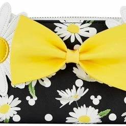 LOUNGEFLY Disney Minnie Mouse Daisies Zip-Around Wallet Minnie Mouse One Size New