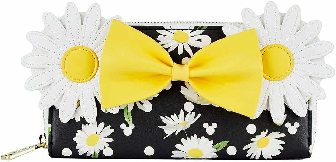 LOUNGEFLY Disney Minnie Mouse Daisies Zip-Around Wallet Minnie Mouse One Size New 3 LOUNGEFLY Disney Minnie Mouse Daisies Zip-Around Wallet Minnie Mouse One Size New