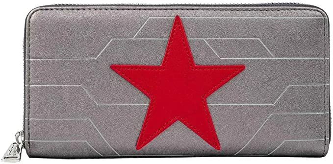 New LOUNGEFLY Marvel Winter Soldier Cosplay Zip-Around Wallet 3 New LOUNGEFLY Marvel Winter Soldier Cosplay Zip-Around Wallet