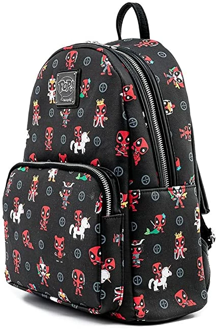 ShopHippo LOUNGEFLY POP Marvel Deadpool 30th Anniversary All Over Print Womens Double Strap Shoulder Bag Purse New 4 ShopHippo LOUNGEFLY POP Marvel Deadpool 30th Anniversary All Over Print Womens Double Strap Shoulder Bag Purse New