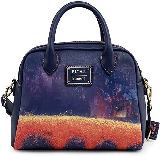 LOUNGEFLY Pixar Coco Marigold Bridge Guitar Strap Crossbody New 3 LOUNGEFLY Pixar Coco Marigold Bridge Guitar Strap Crossbody New