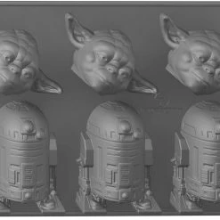 ShopHippo Underground Toys Yoda & R2 Star Wars Home Kitchen Ice Cube Tray New