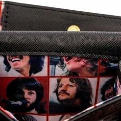 LOUNGEFLY The Beatles Let It Be Vinyl Record Faux Leather Wallet New