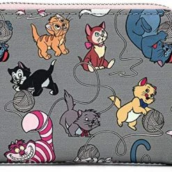 LOUNGEFLY Disney Cats Faux Leather Zip Around Wallet 7 LOUNGEFLY Disney Cats Faux Leather Zip Around Wallet
