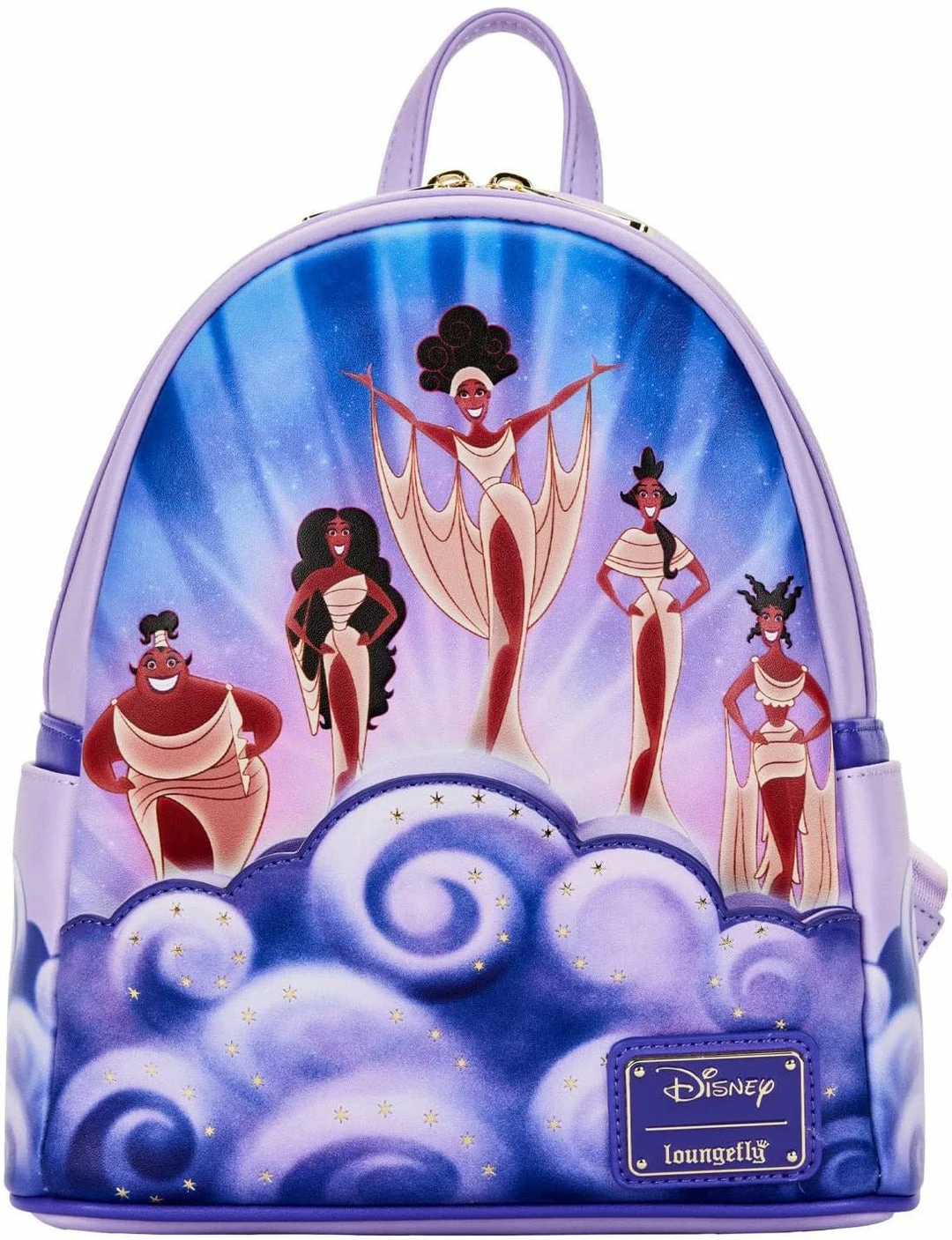 New LOUNGEFLY Disney Hercules Muses Clouds Womens Double Strap Shoulder Bag Purse 3 New LOUNGEFLY Disney Hercules Muses Clouds Womens Double Strap Shoulder Bag Purse