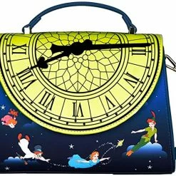 LOUNGEFLY DISNEY PETER PAN GLOW CLOCK CROSS BODY BAG 11 LOUNGEFLY DISNEY PETER PAN GLOW CLOCK CROSS BODY BAG